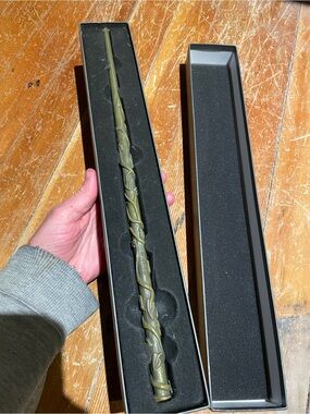 Hermione Granger Olive Green Decorative Wand in Presentation Box